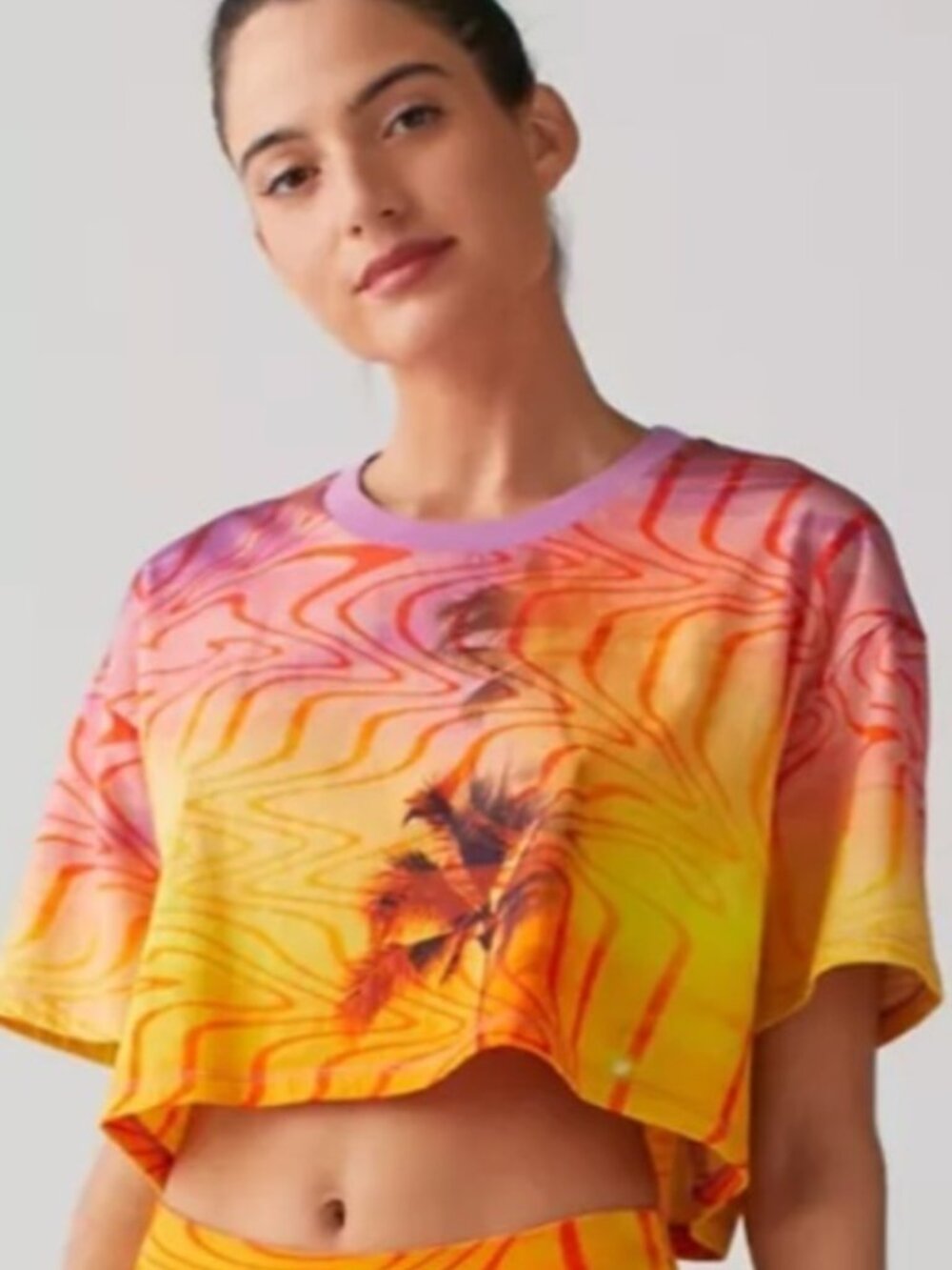 Urban Outfitters Palm Trees Cropped Tee - Size M/L New!